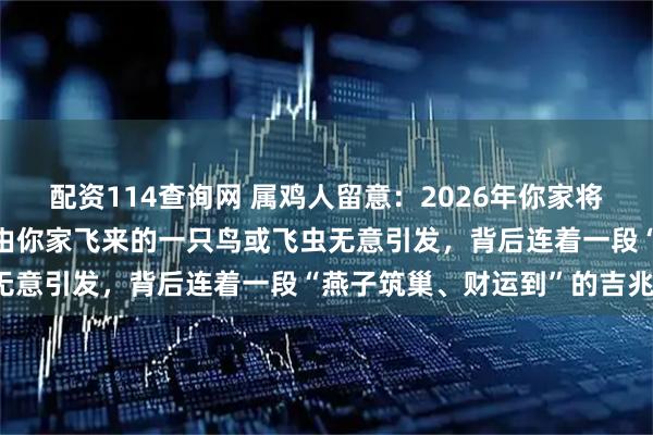 配资114查询网 属鸡人留意：2026年你家将有“隐秘喜事”，这事竟由你家飞来的一只鸟或飞虫无意引发，背后连着一段“燕子筑巢、财运到”的吉兆！